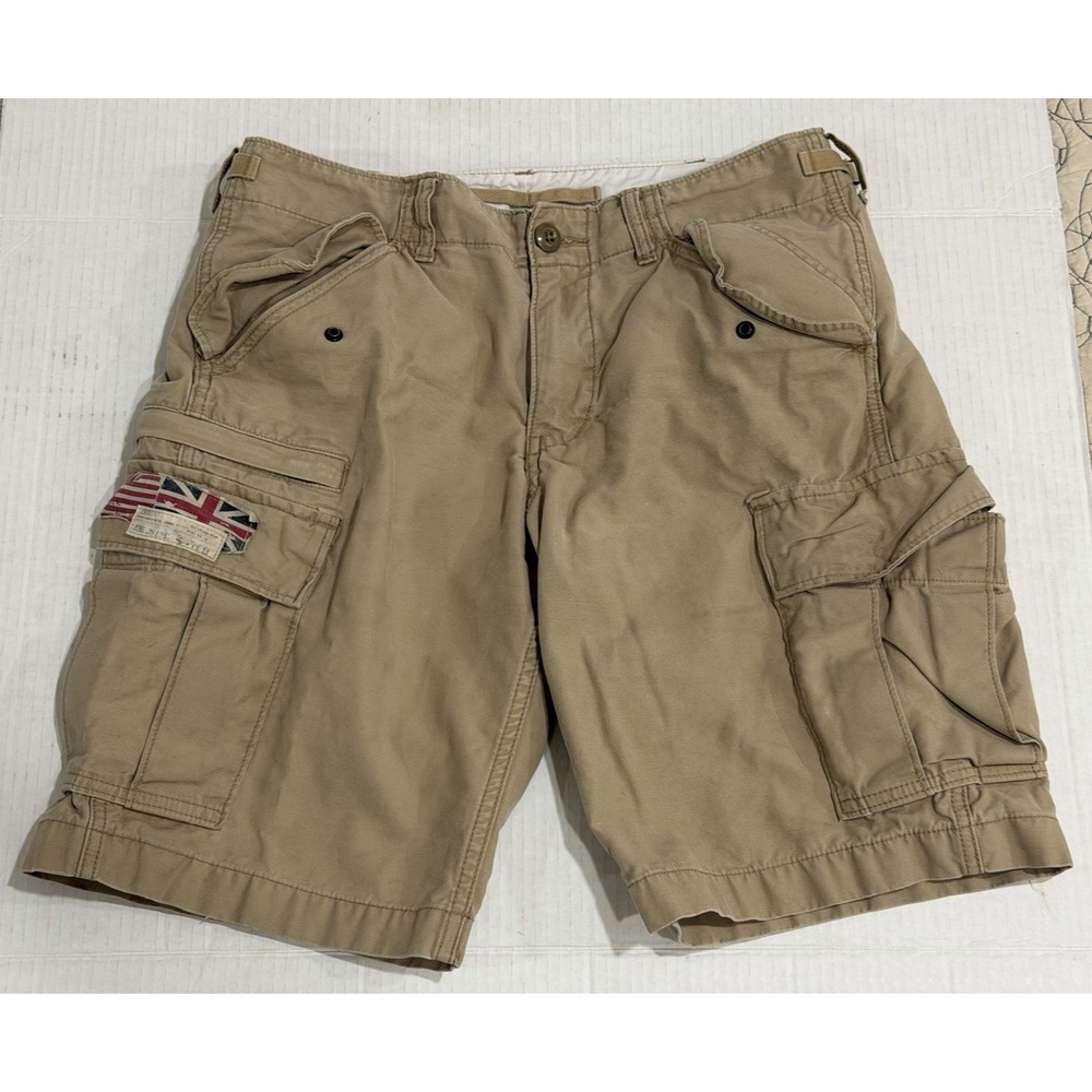 Denim & Supply Ralph Lauren Cargo Shorts Mens‎ Tag Size 29 Beige  Army